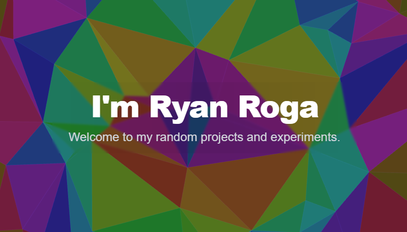 Screenshot of Visual Experiments project